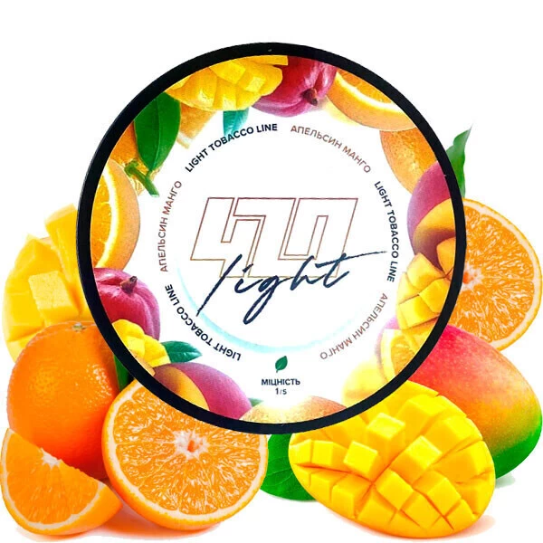 Табак 420 Light Line Апельсин Манго 40 гр