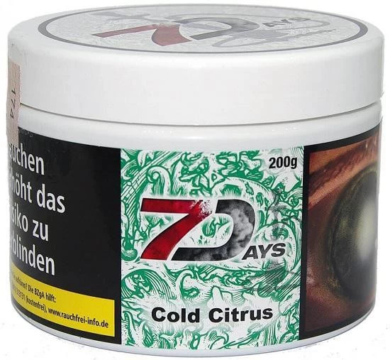 Табак 7 Days Cold Citrus (Ледяной Цитрус) 200 гр
