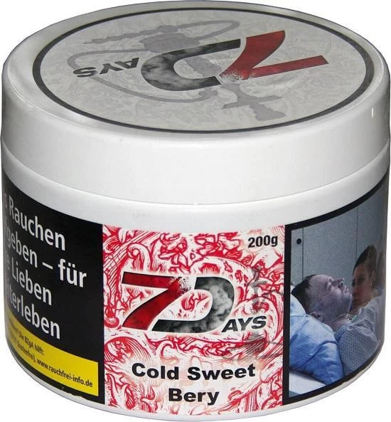 Табак 7 Days Cold Sweet Bery (Смородина Лед) 200 гр