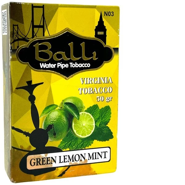 Табак Balli Green Lemon Mint (Лайм Мята) 50 гр (потёкший)