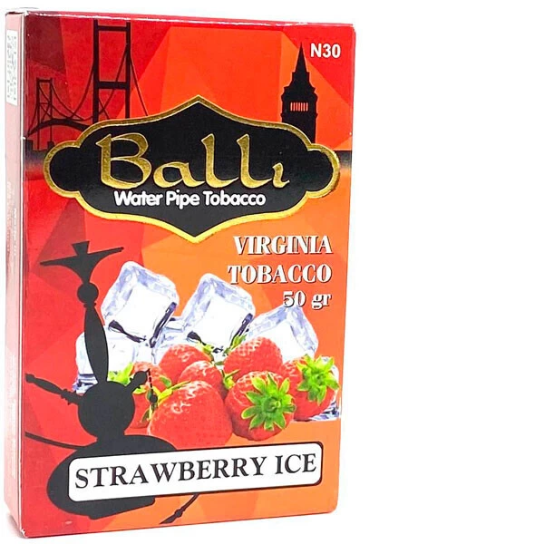 Табак Balli Strawberry Ice (Клубника Лед) 50 гр (потёкший)