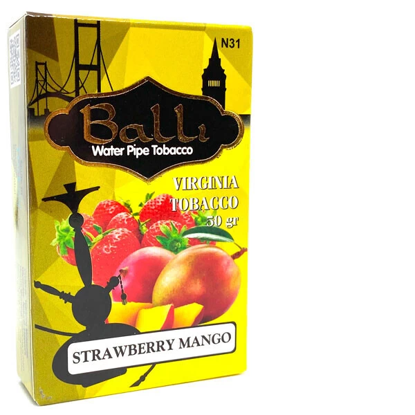 Табак Balli Strawberry Mango (Клубника Манго) 50 гр (потёкший)