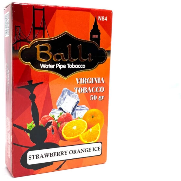 Табак Balli Strawberry Orange Ice (Клубника Апельсин Лед) 50 гр (потёкший)