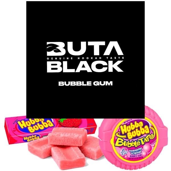 Табак Buta Black Bubble Gum (Сладкая Жвачка) 100 гр