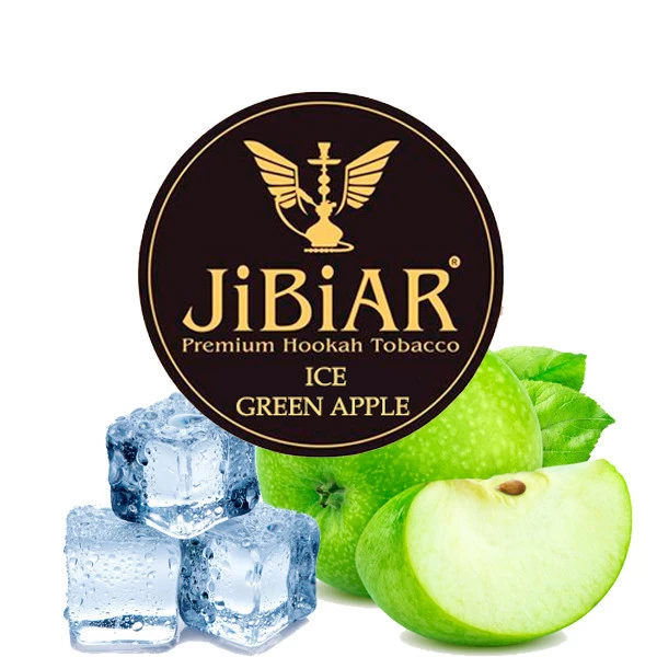 Табак JIBIAR Ice Green Apple (Зеленое Яблоко Лед) 250 гр