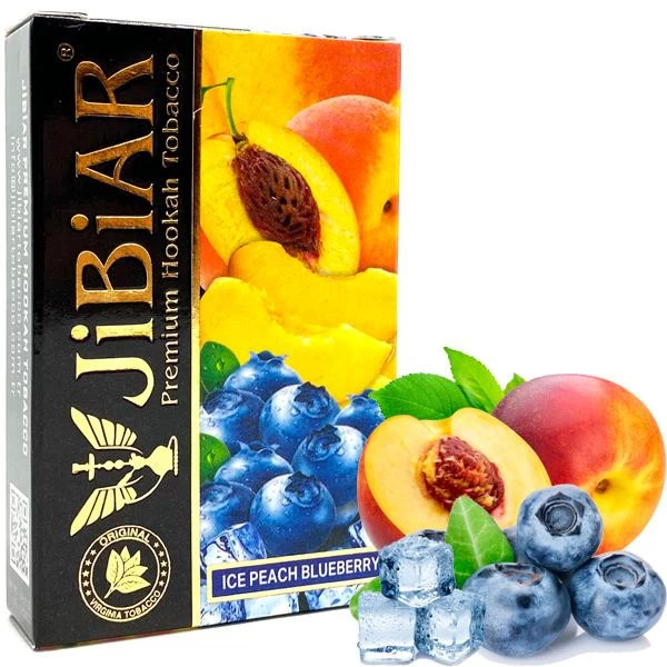 Табак JIBIAR Ice Peach Blueberry (Лед Персик Черника) 50 гр