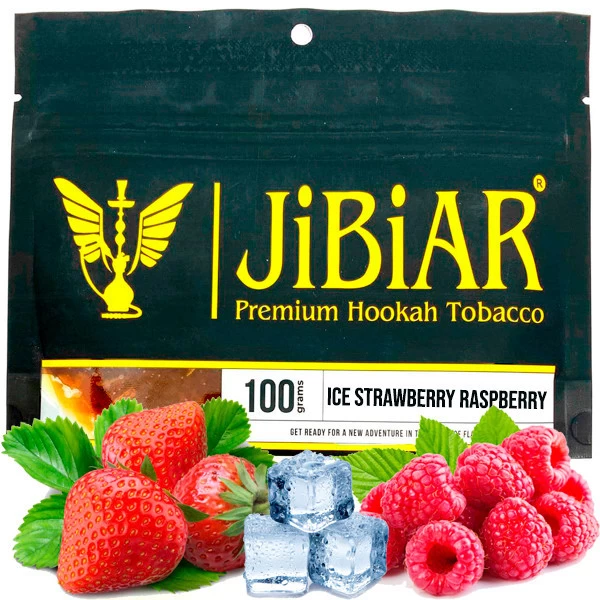 Табак JIBIAR Ice Strawberry Raspberry (Клубника Малина Лед) 100 гр
