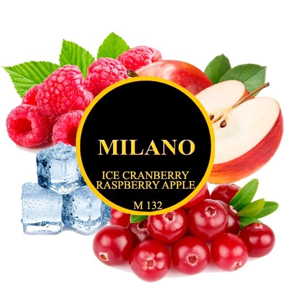 Табак Milano Ice Cranberry Raspberry Apple M132 (Клюква Малина Яблоко Лед) 50 гр