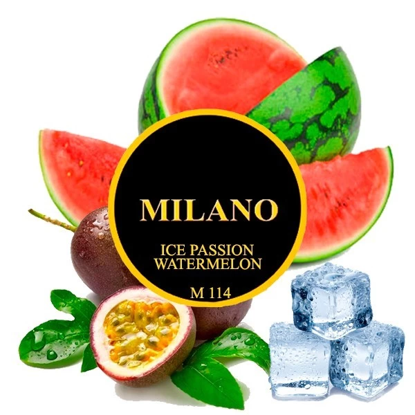 Табак Milano Ice Passion Watermelon M114 (Арбуз Маракуйя Лед) 50 гр