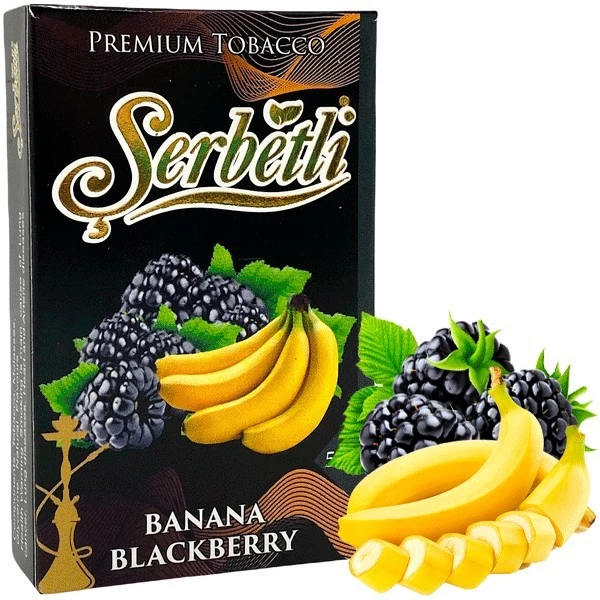 Табак Serbetli Banana Blackberry (Банан Ежевика) 50гр