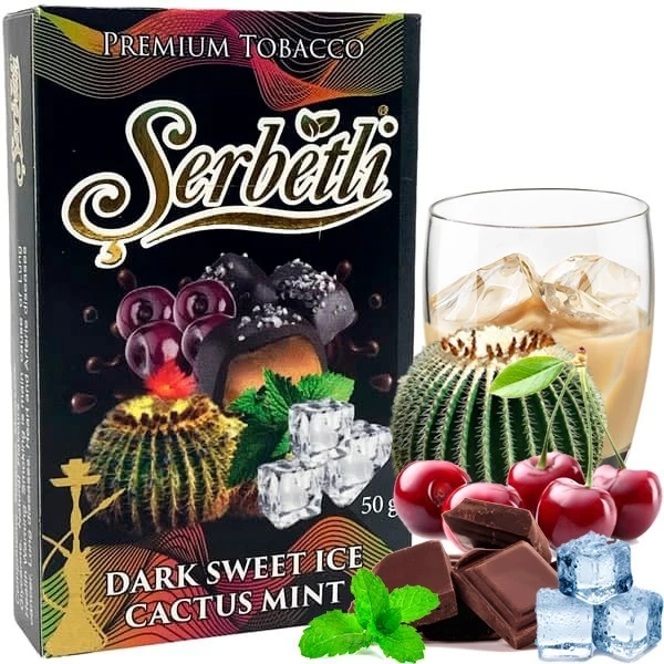 Табак Serbetli Dark Sweet Ice Cactus Mint (Дарк Свит Лед Кактус Мята) 50гр