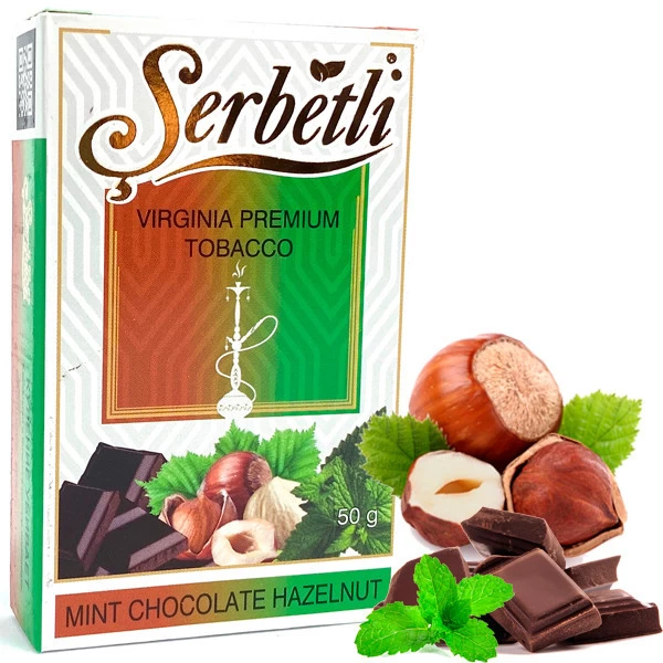 Табак Serbetli Mint Chocolate Hazelnuts (Мята Шоколад Лесной Орех) 50гр