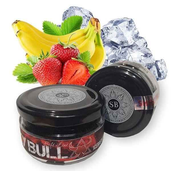 Табак Smoky Bull Soft Line Banana Strawberry Ice (Клубника Банан Лед) 100 гр