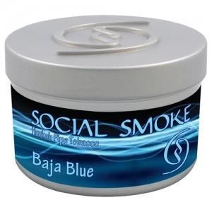 Табак Social Smoke Baja Blue (Черника с Виоградом в Белом Шоколаде) 250гр