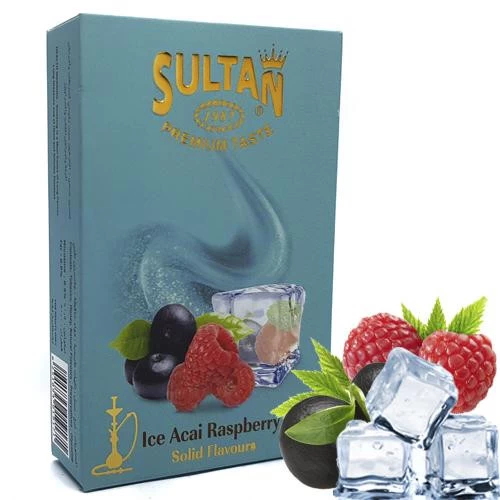 Табак Sultan Ice Acai Raspberry (Ледяная Асаи Малина) 50 гр