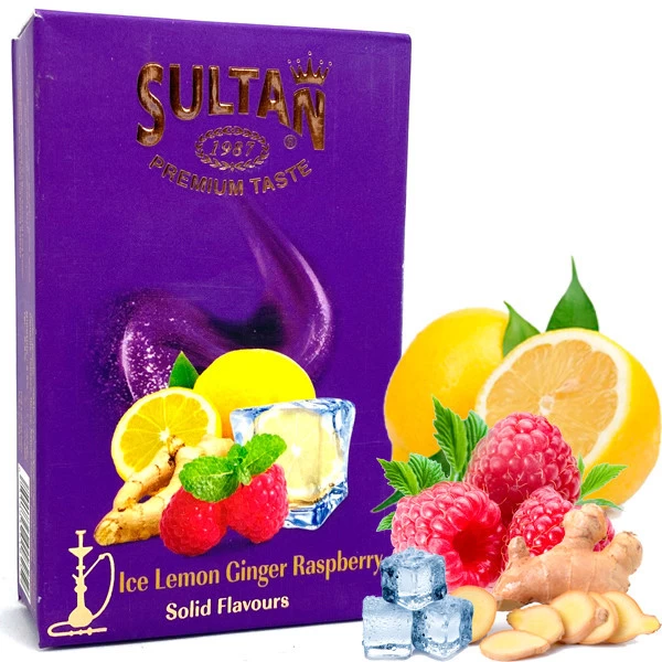 Табак Sultan Ice Lemon Ginger Raspberry (Лед Лимон Имбирь Малина)  50 гр