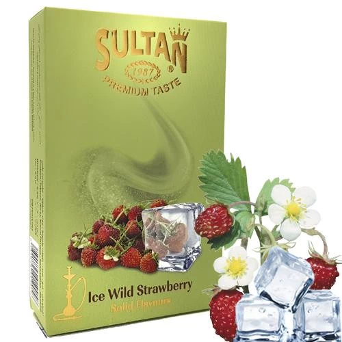 Табак Sultan Ice Wild Strawberry (Земляника Лед) 50 гр