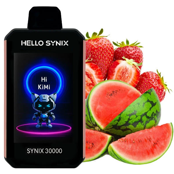 Одноразовая электронная сигарета Hello Synix Strawberry Swag (Клубника Свэг) (30000 Затяжек)