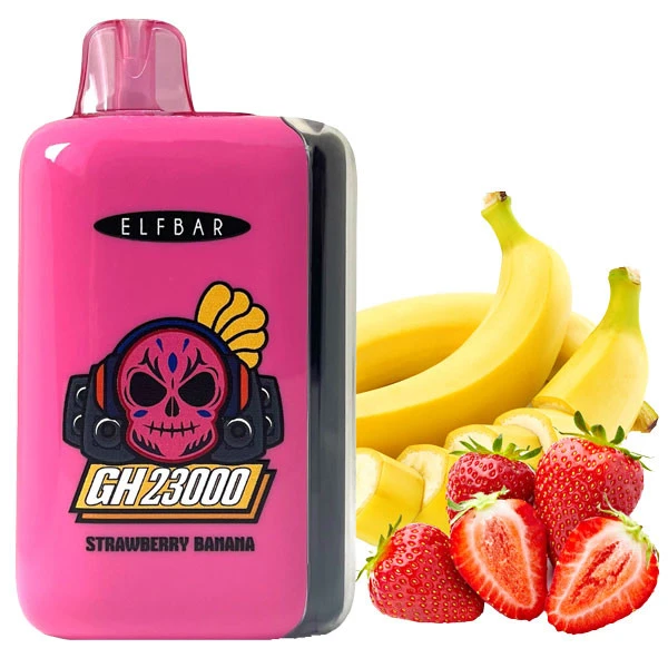 Одноразовая электронная сигарета Elf Bar GH Strawberry Banana (Клубника Банан) (23000 затяжек)