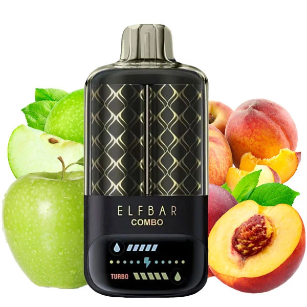 Одноразовая электронная сигарета Elf Bar Combo Apple + Juicy Peach (Яблоко + Джуси Персик) (25000 Затяжек)