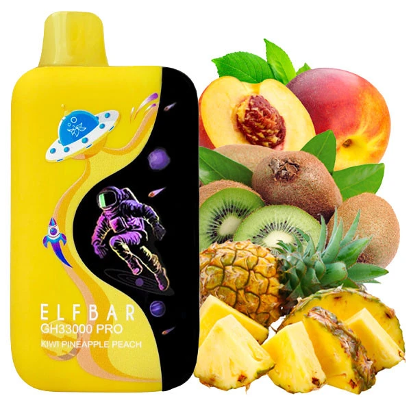 Одноразовая электронная сигарета Elf Bar GH Pro Kiwi Pineapple Peach (Киви Ананас Персик) (33000 Затяжек)