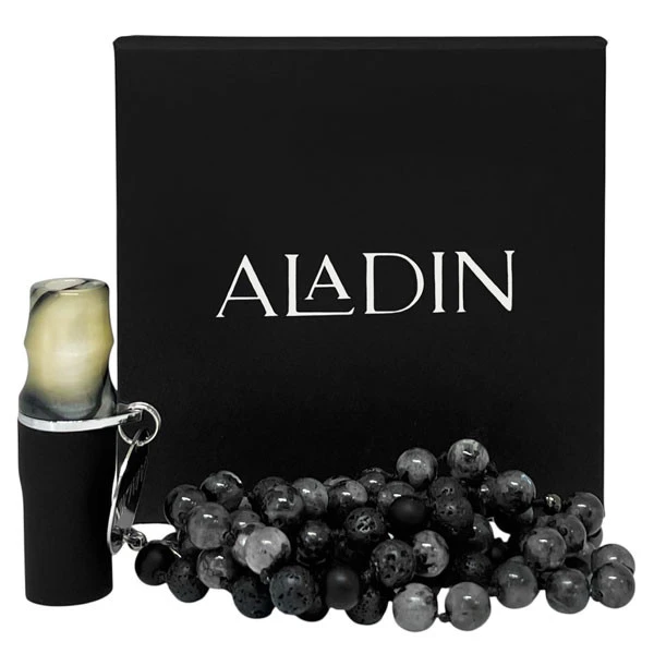Персональный мундштук в упаковке Aladin Premium (Серый)