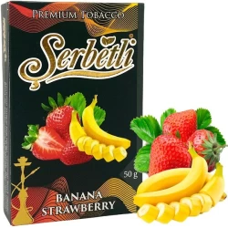 Табак Serbetli Banana Strawberry (Банан Клубника) 50гр