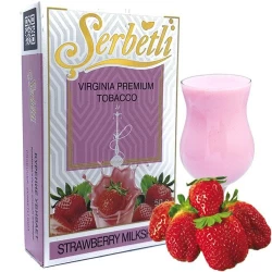 Табак Serbetli Strawberry Milkshake (Клубнично-Молочный Коктейль) 50гр