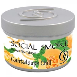Табак Social Smoke Cantaloupe Chill (Дыня Канталупа с Мятой) 100гр