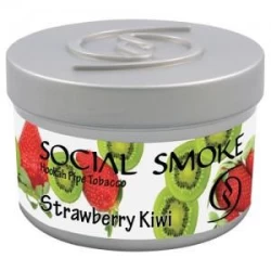 Табак Social Smoke Strawberry Kiwi (Клубника Киви) 100гр