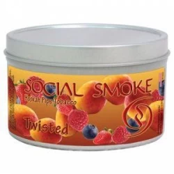 Табак Social Smoke Twisted (Манго Клубника Малина Голубика) 250гр