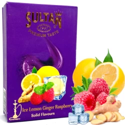 Табак Sultan Ice Lemon Ginger Raspberry (Лед Лимон Имбирь Малина)  50 гр