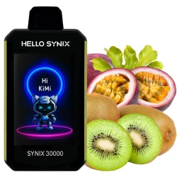 Одноразовая электронная сигарета Hello Synix Kiwi Passion Fruit (Киви Маракуйя) (30000 Затяжек)