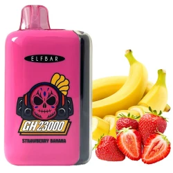Одноразовая электронная сигарета Elf Bar GH Strawberry Banana (Клубника Банан) (23000 затяжек)