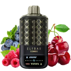 Одноразовая электронная сигарета Elf Bar Combo Blueberry Sour Raspberry + Cherry (Черника Сауэр Малина + Вишня) (25000 Затяжек)