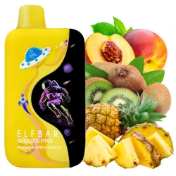 Одноразовая электронная сигарета Elf Bar GH Pro Kiwi Pineapple Peach (Киви Ананас Персик) (33000 Затяжек)