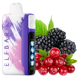 Одноразовая электронная сигарета Elf Bar Ice King Blackberry Cranberry (Ежевика Клюква) (40000 Затяжек)