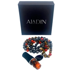 Персональный мундштук в упаковке Aladin Premium (Оранжевый с черным)
