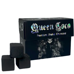 Уголь кокосовый Queen Coco 0.5кг 36 кубиков в упаковке