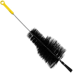 Ершик для колбы 50 см (Черный с желтым)