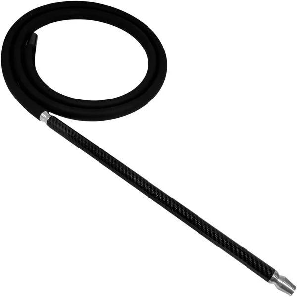 Шланг силиконовый Interhookah II Soft Touch с Карбоновым Наконечником (Черный)