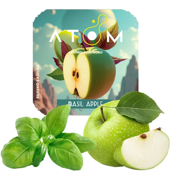 Табак Atom Basil Apple (Базилик Яблоко) 250 гр